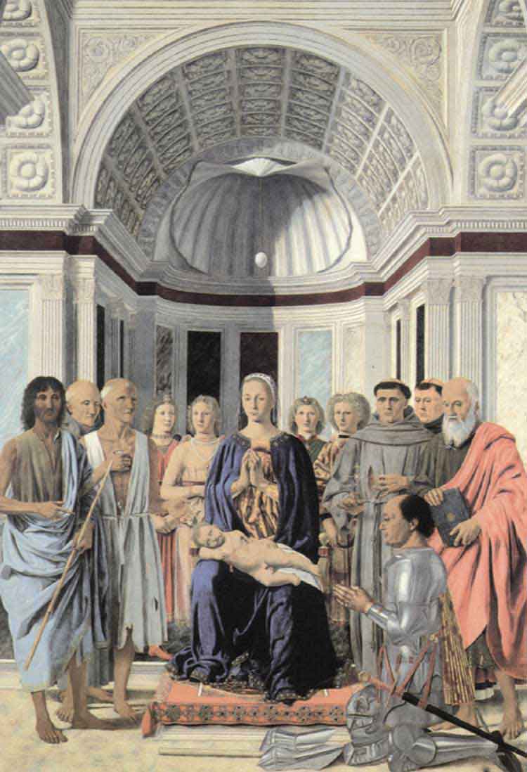 Piero della francesca. La pala di brera double scene